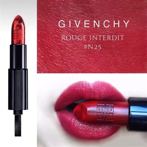 givenchy n25 marble|BNIB Givenchy Rouge Interdit Satin Lipstick N25 Marble Rouge .